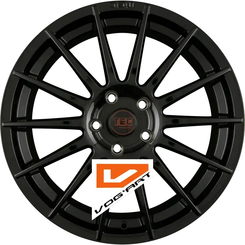 4 Jantes TEC SPEEDWHEELS AS2 Black Glossy (BG) 17″ | Jantes alu design by Vog'Art