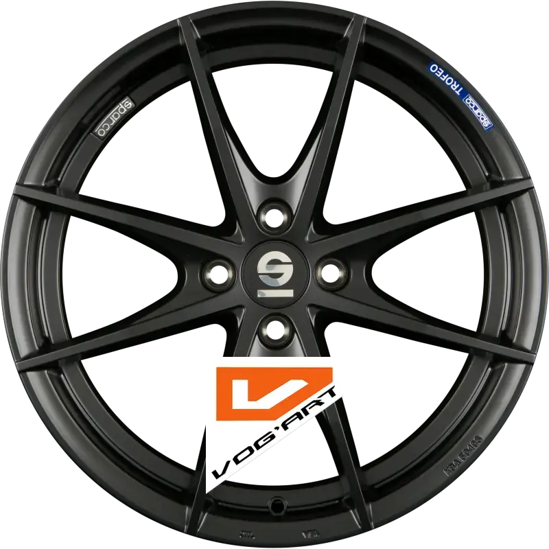 4 Jantes SPARCO TROFEO 4 Matt Black 14″ | Jantes alu design by Vog'Art