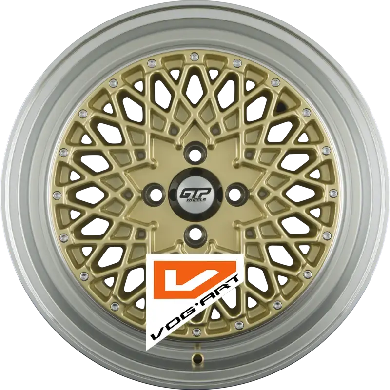 4 Jantes GTP WHEELS GTP 041 Gold Felgenbett Poliert 17″ | Jantes alu design by Vog'Art