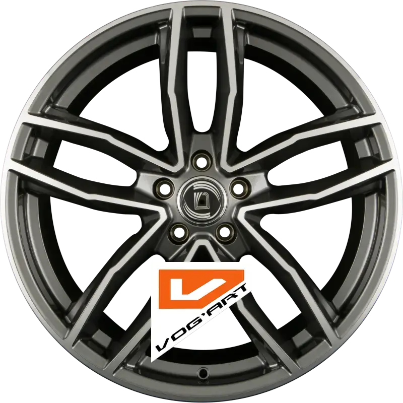 4 Jantes DIEWE WHEELS ALITO PLATIN S MACHINED - Anthrazit Glanz Frontpoliert 18″ | Jantes alu design by Vog'Art