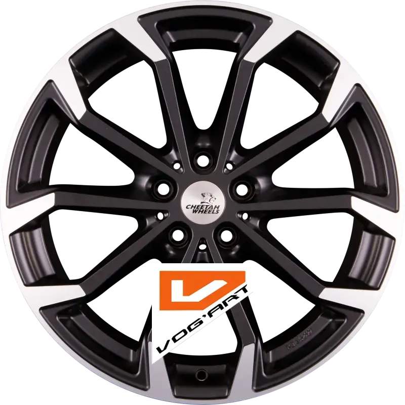 4 Jantes CHEETAH WHEELS CV.04 Schwarz Matt Teilpoliert 18″ | Jantes alu design by Vog'Art