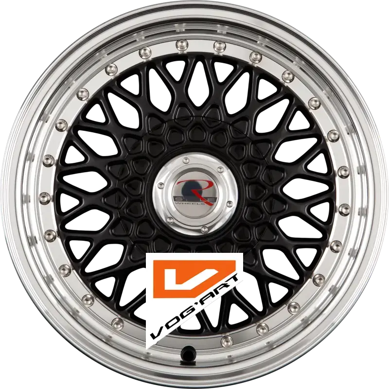 4 Jantes R STYLE WHEELS RS01 Schwarz Hornpoliert 15″ | Jantes alu design by Vog'Art