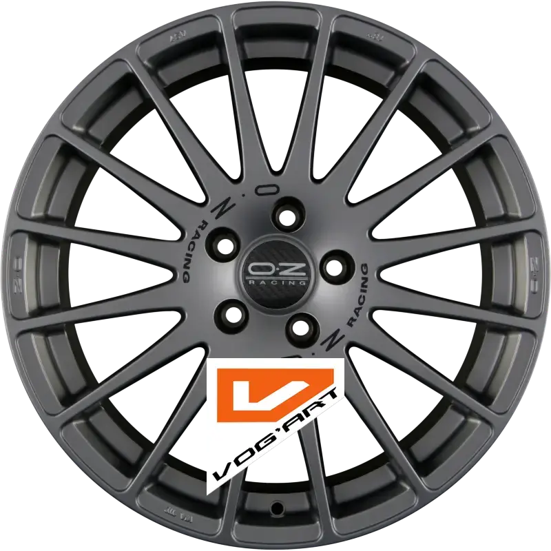 4 Jantes OZ SUPERTURISMO GT Grigio Corsa + Black Lettering 14″ | Jantes alu design by Vog'Art