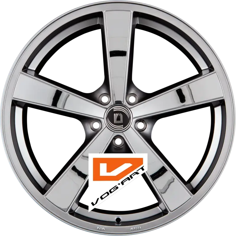 4 Jantes DIEWE WHEELS TRINA II PLATININOX - Platin Matt mit Edelstahlinlays 17″ | Jantes alu design by Vog'Art