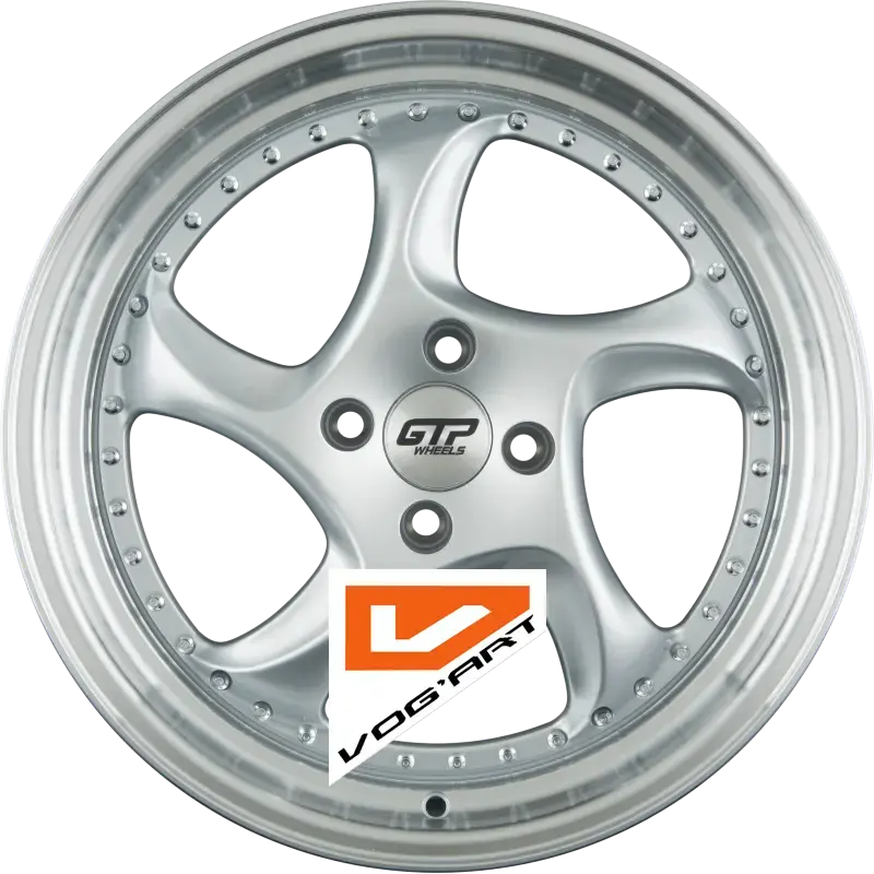 4 Jantes GTP WHEELS GTP 083 Silber Felgenbett Poliert 17″ | Jantes alu design by Vog'Art