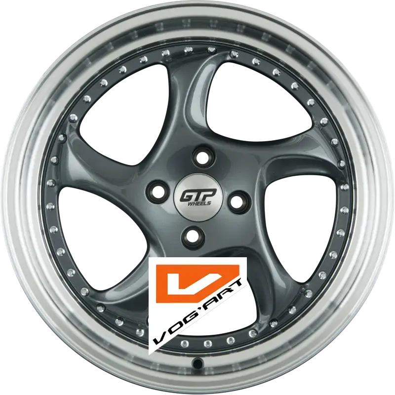 4 Jantes GTP WHEELS GTP 083 Gun Metal Felgenbett Poliert 17″ | Jantes alu design by Vog'Art