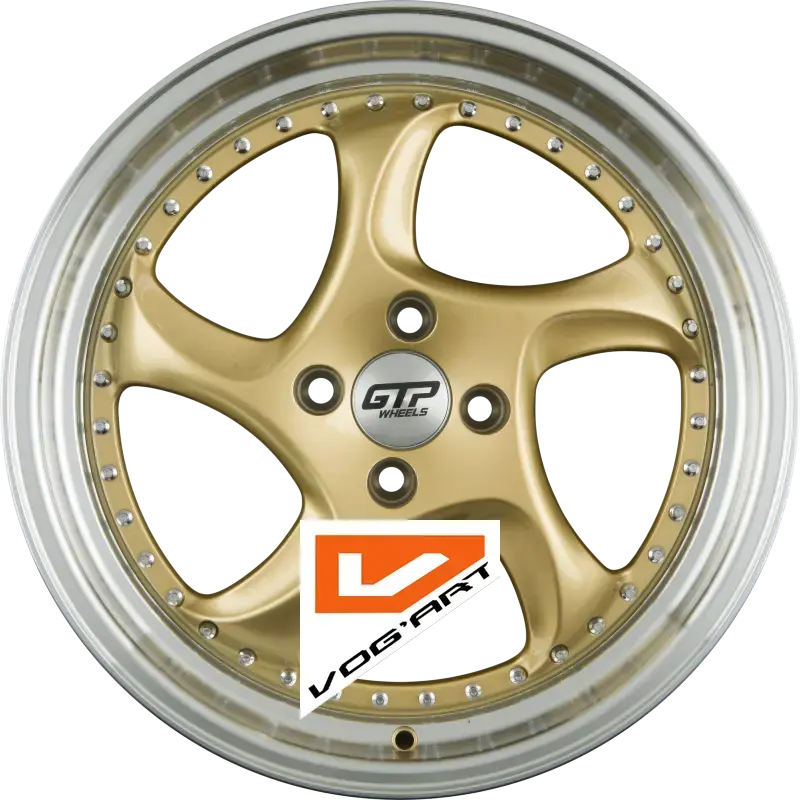 4 Jantes GTP WHEELS GTP 083 Gold Felgenbett Poliert 17″ | Jantes alu design by Vog'Art