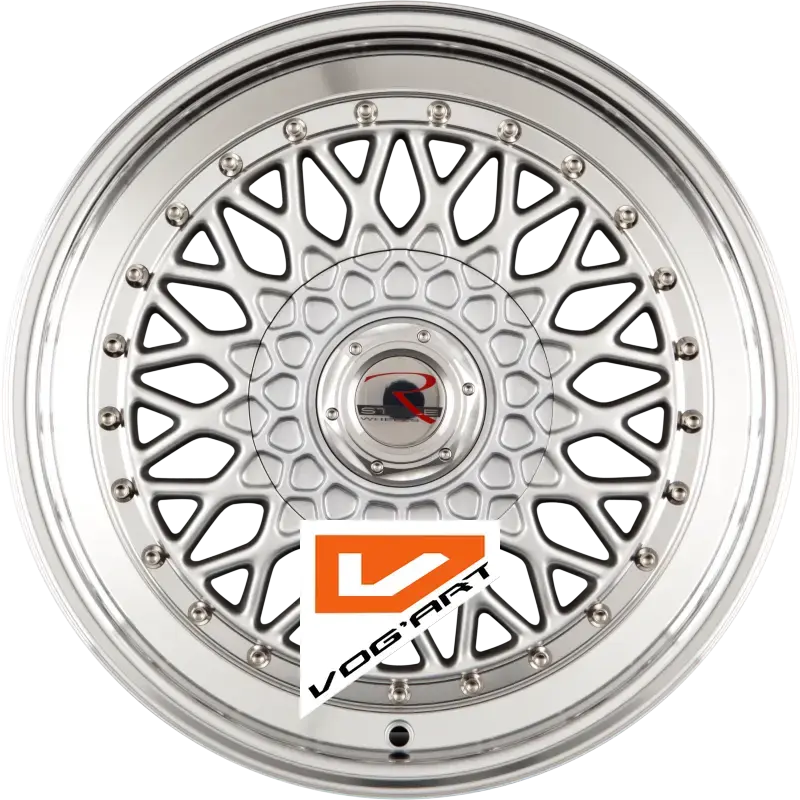 4 Jantes R STYLE WHEELS RS01 Silber Hornpoliert 15″ | Jantes alu design by Vog'Art