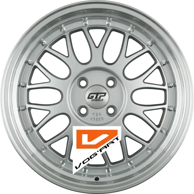 4 Jantes GTP WHEELS GTP 020 Silber Felgenbett Poliert 17″ | Jantes alu design by Vog'Art