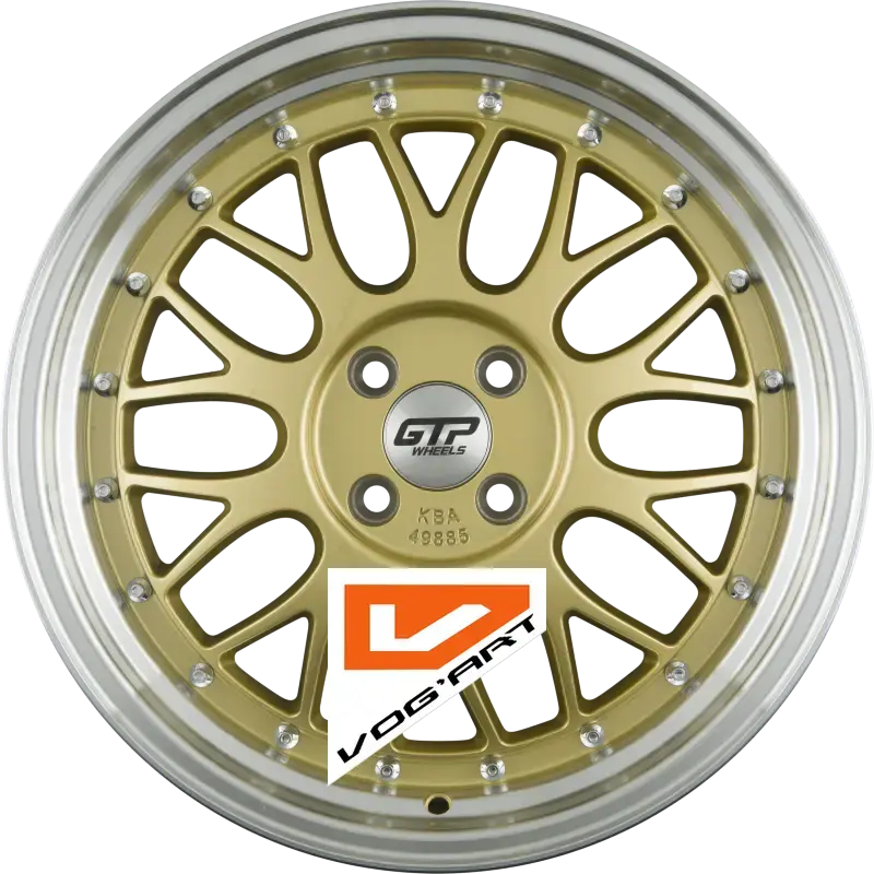 4 Jantes GTP WHEELS GTP 020 Gold Felgenbett Poliert 17″ | Jantes alu design by Vog'Art