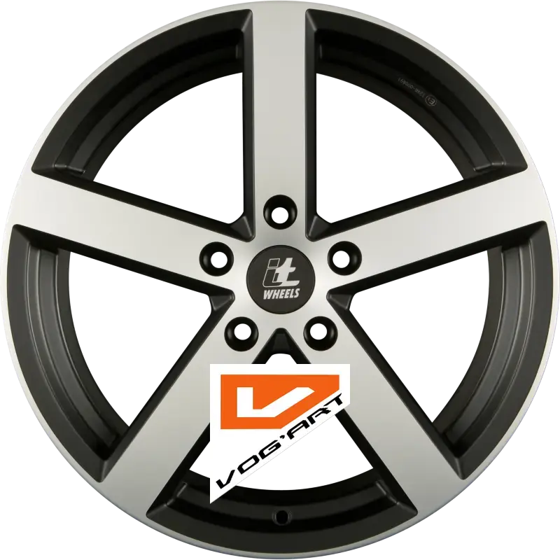 4 Jantes itWHEELS EROS ECE Matt Schwarz / Poliert 17″ | Jantes alu design by Vog'Art