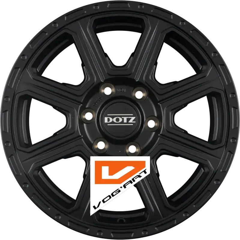 4 Jantes DOTZ KALAHARI BLACK - Schwarz Matt 17″ | Jantes alu design by Vog'Art