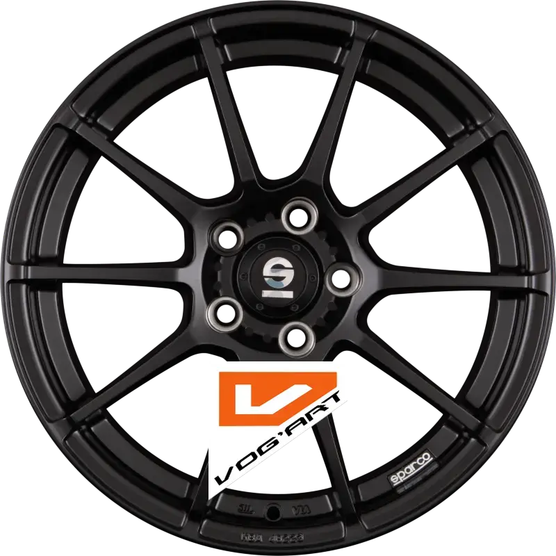 4 Jantes SPARCO ASSETTO GARA Matt Black 16″ | Jantes alu design by Vog'Art