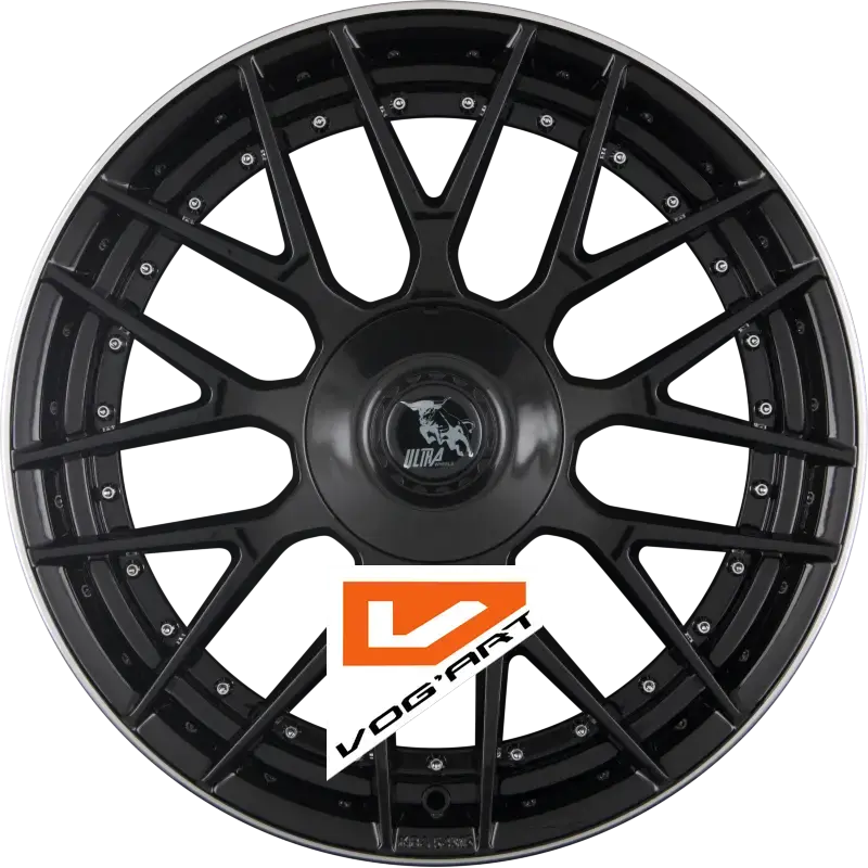 4 Jantes ULTRA WHEELS UA21 Black Rim Polished 19″ | Jantes alu design by Vog'Art