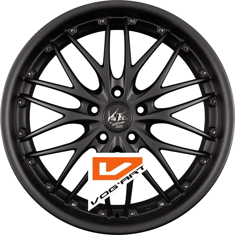 4 Jantes BARRACUDA VOLTEC T6 Matt Black Pure Sports 17″ | Jantes alu design by Vog'Art