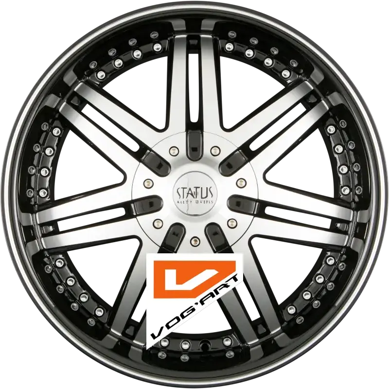 4 Jantes STATUS ALLOY WHEELS GAME Gloss Black Machined Face 20″ | Jantes alu design by Vog'Art